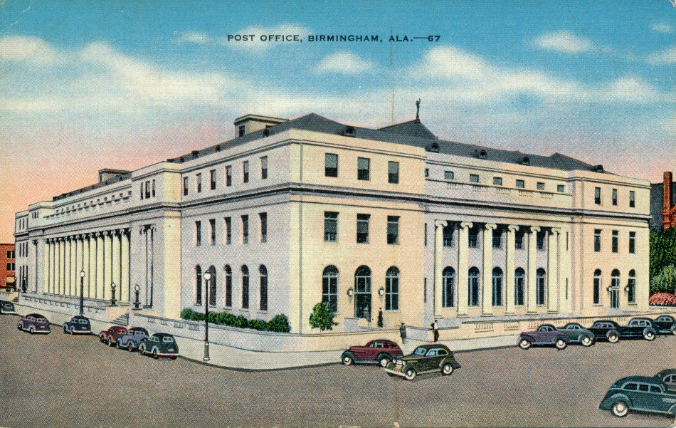 Birmingham, Alabama Post Office Post Card