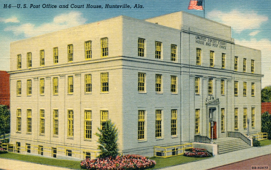 Huntsville, Alabama Post Office Post Card