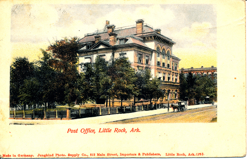 Little Rock, Arkansas Post Office Post Card