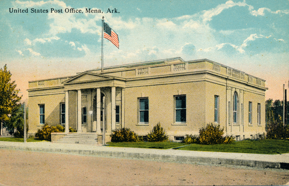 Mena, Arkansas Post Office Post Card
