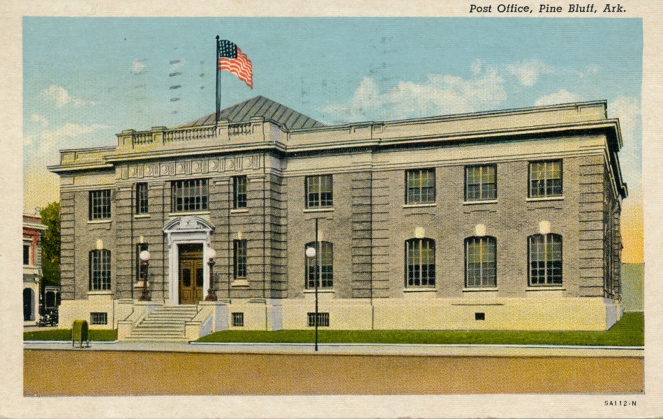 Pine Bluff, Arkansas Post Office Post Card