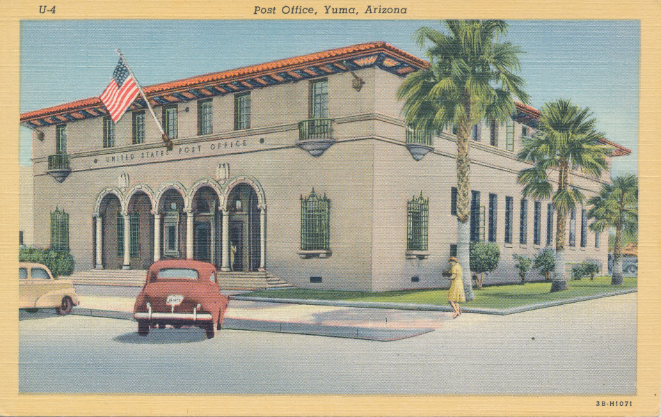 Yuma, Arizona Post Office Post Card