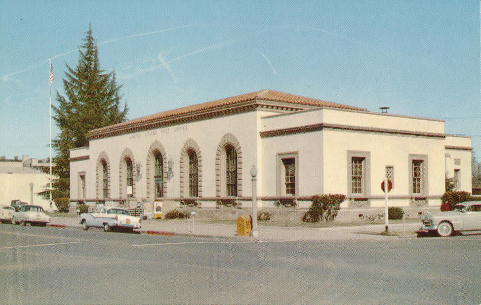 Merced, California Post Office Post Card