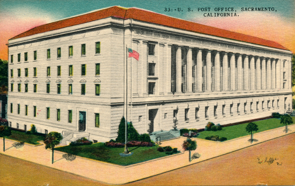 Los Angeles, California Post Office Post Card