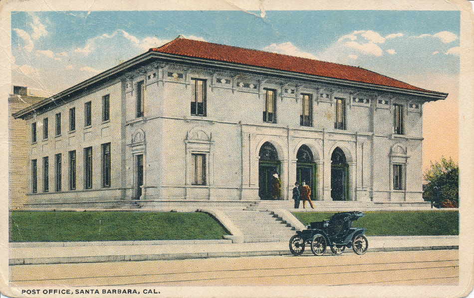 Santa Barbara, California Post Office Post Card