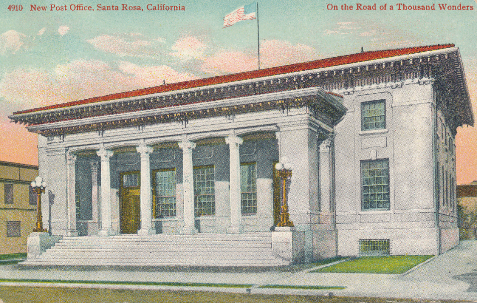Santa Rosa, California Post Office Post Card