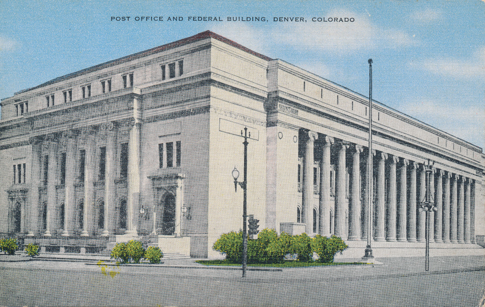 Denver, Colorado Post Office Post Card