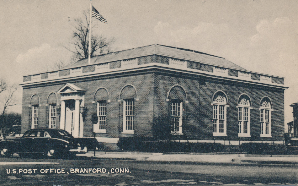 Branford, Connecticut Post Office Post Card