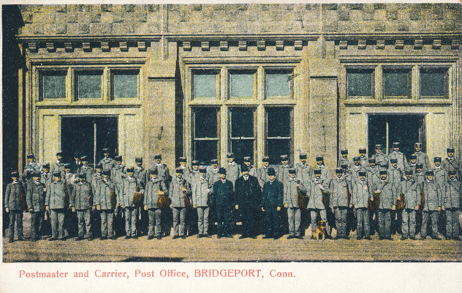 Bridgeport, Connecticut Post Office Post Card