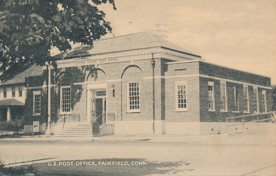 Fairfield, Connecticut Post Office Post Card