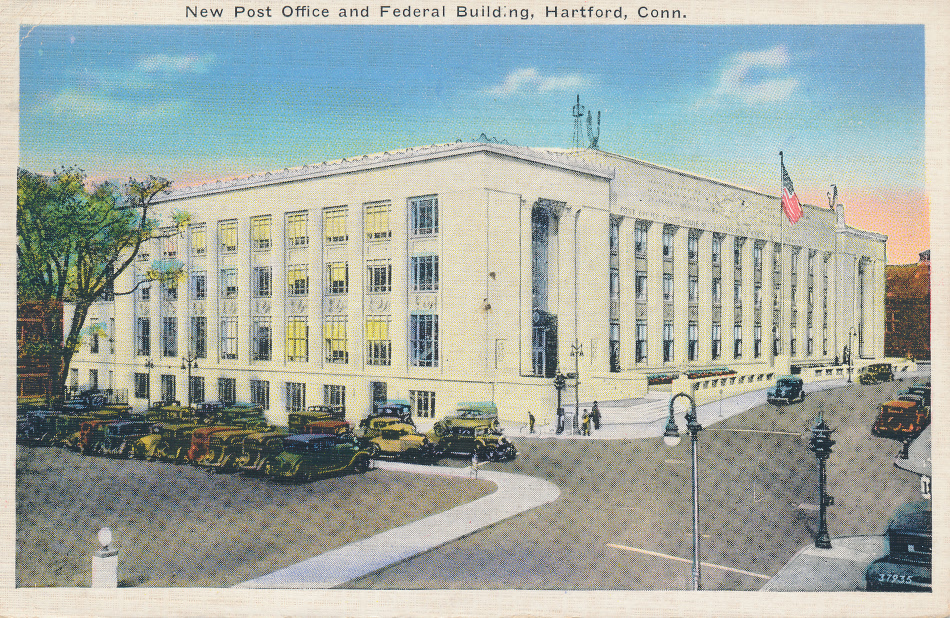 Hartford, Connecticut Post Office Post Card