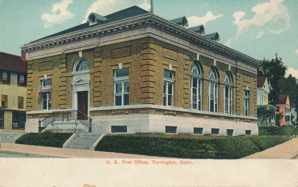 Torrington, Connecticut Post Office Post Card