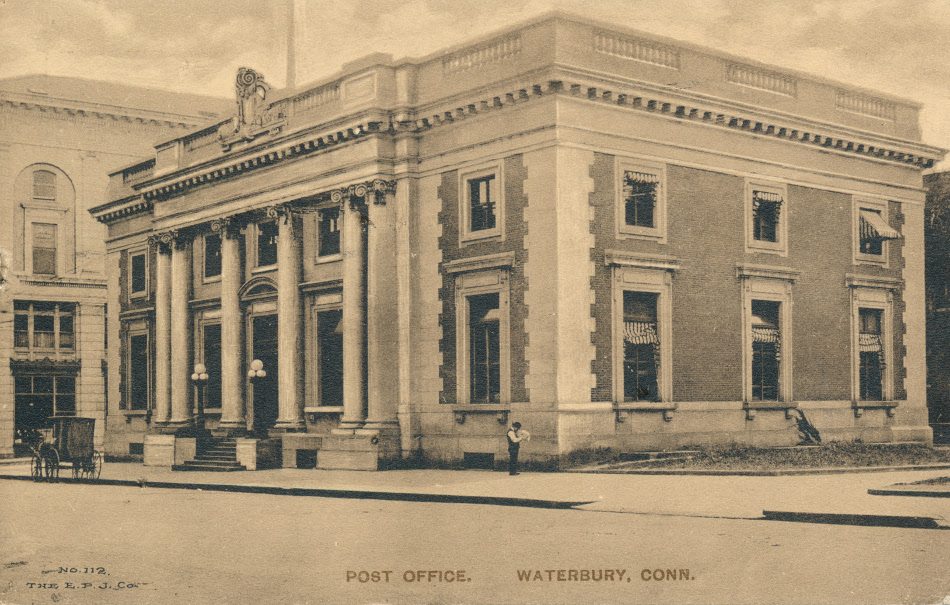 Waterbury, Connecticut Post Office Post Card