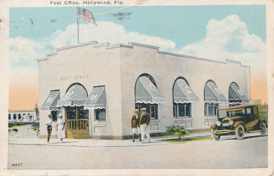 Hollywood, Florida Post Office Post Card