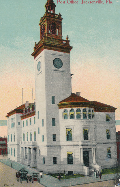Jacksonville, Florida Post Office Post Card