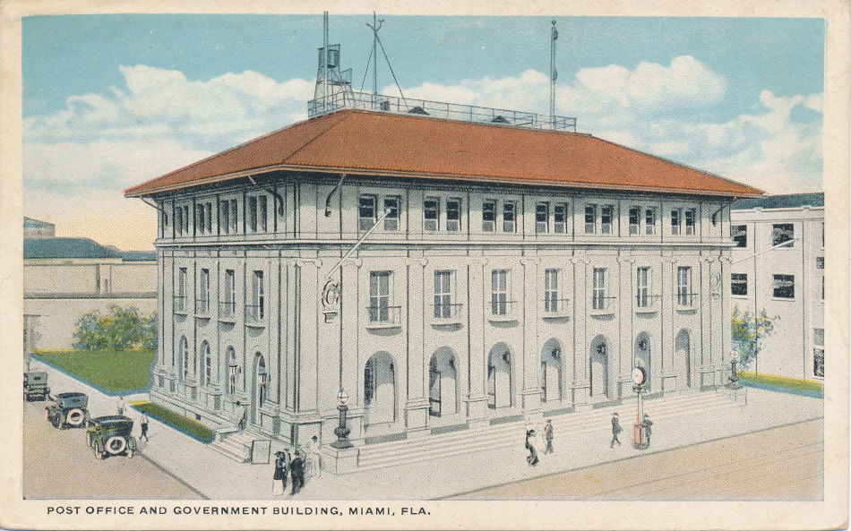Miami, Florida Post Office Post Card