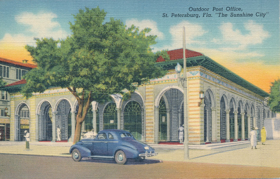St. Petersburg, Florida Post Office Post Card