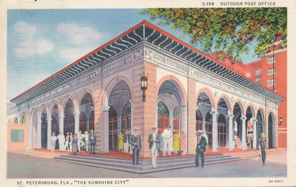 St. Petersburg, Florida Post Office Post Card