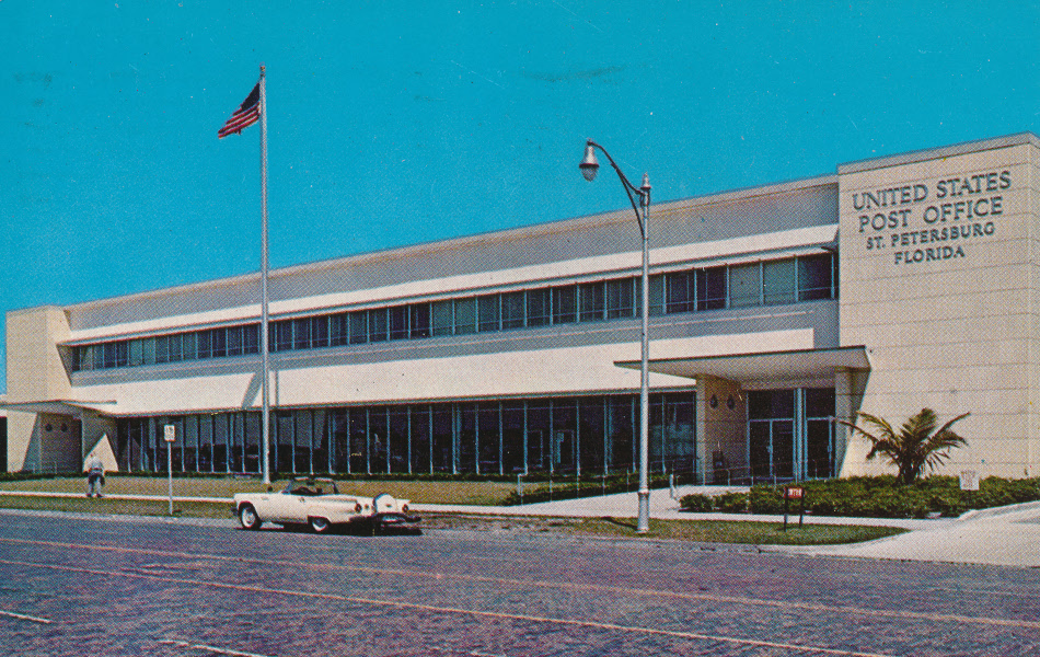 St. Petersburg, Florida Post Office Post Card