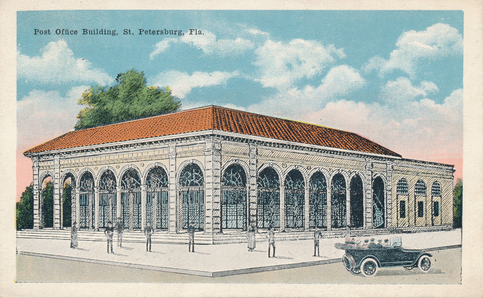 St. Petersburg, Florida Post Office Post Card
