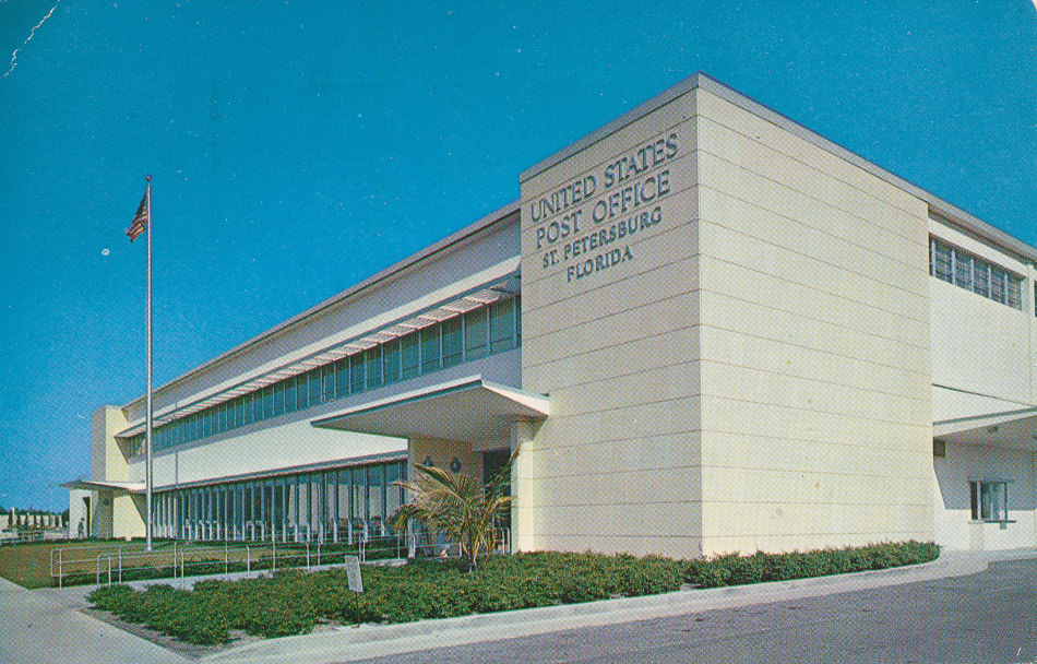 St. Petersburg, Florida Post Office Post Card