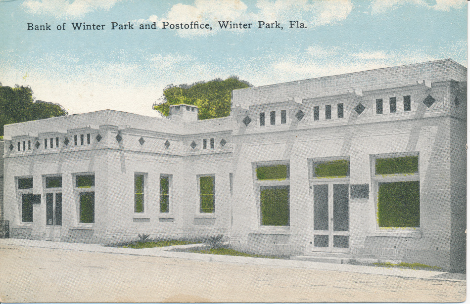 Winter Park, Florida Post Office Post Card