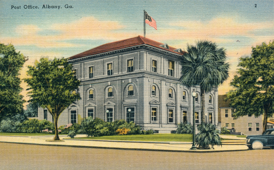 Albany, Gerogia Post Office Post Card
