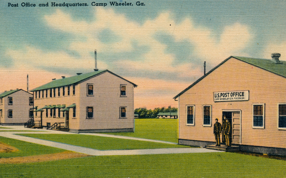 Camp Wheeler, Gerogia Post Office Post Card