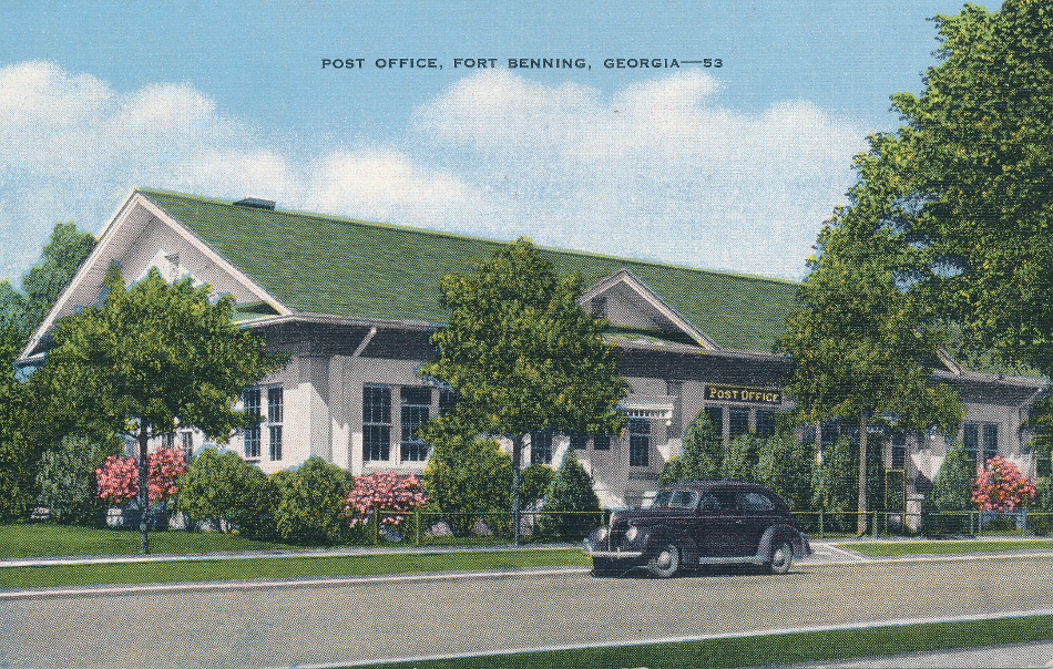 Fort Benning, Gerogia Post Office Post Card