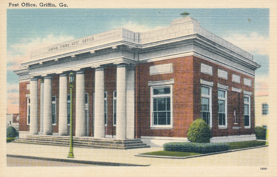Griffin, Gerogia Post Office Post Card