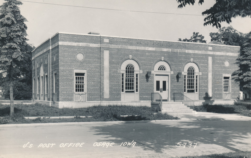 Osage, Iowa Post Office Post Card