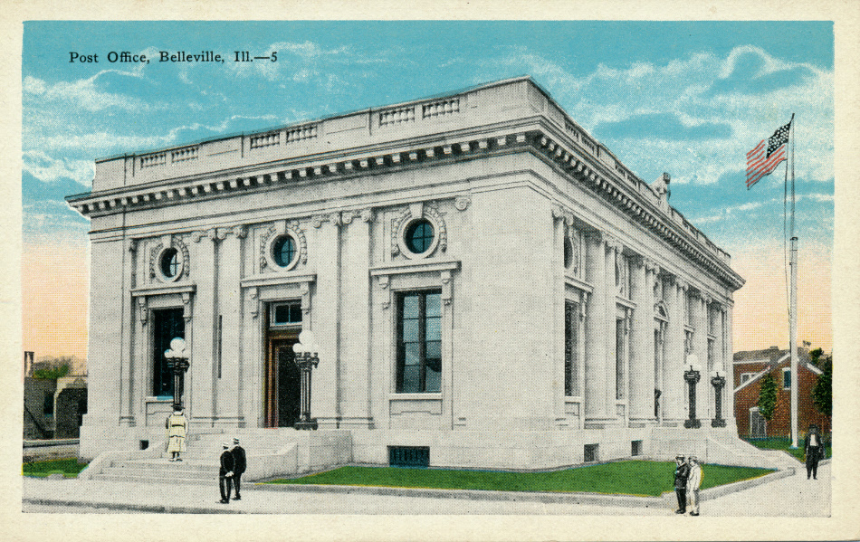 Belleville, Illinois Post Office Post Card