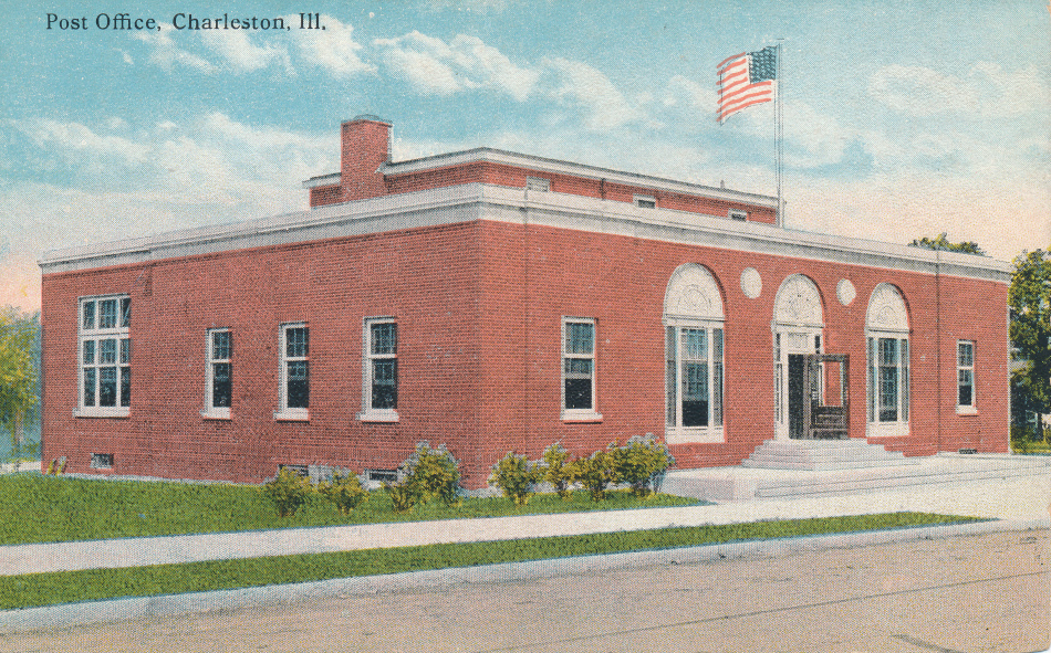 Charleston, Illinois Post Office Post Card