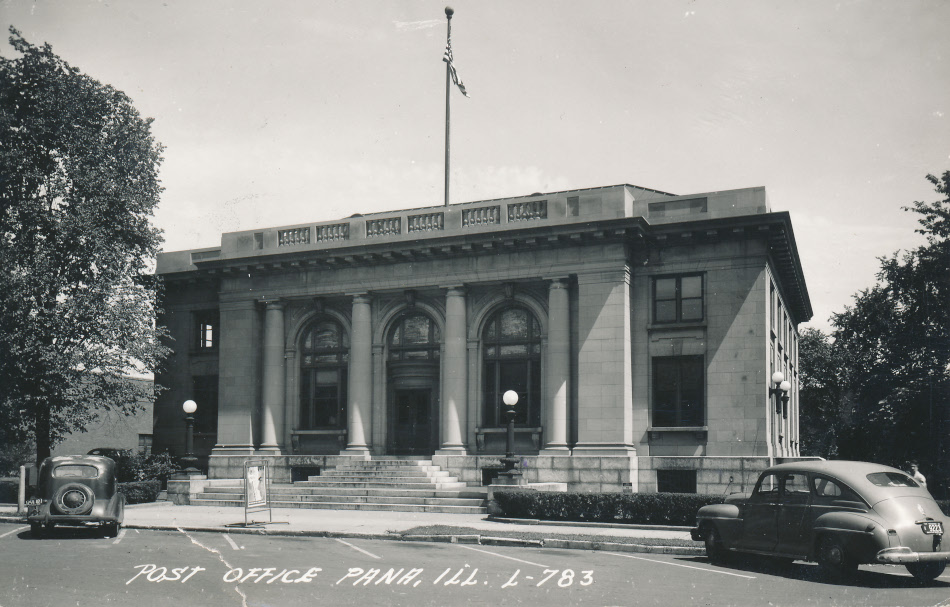 Pana, Illinois Post Office Post Card