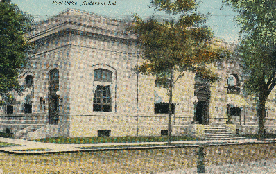 Anderson, Indiana Post Office Post Card
