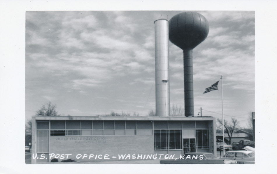 Washington, Kansas Post Office Post Card