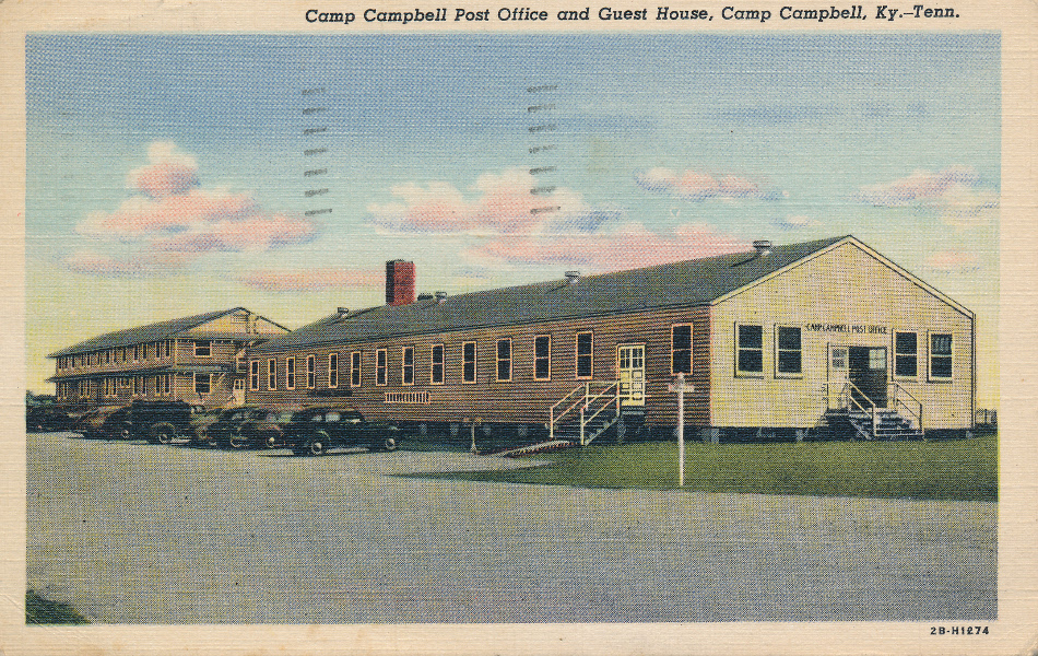 Camp Campbell, Kentucky Post Office Post Card