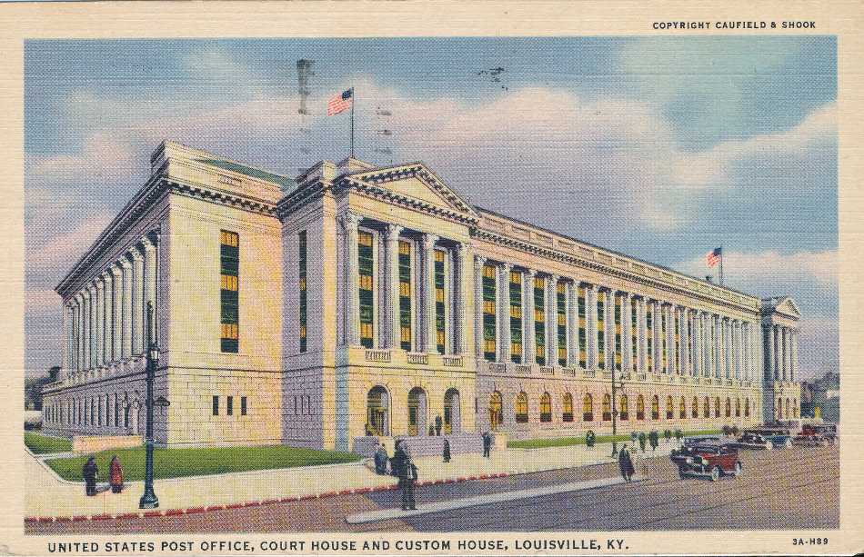 Louisville, Kentucky Post Office Post Card