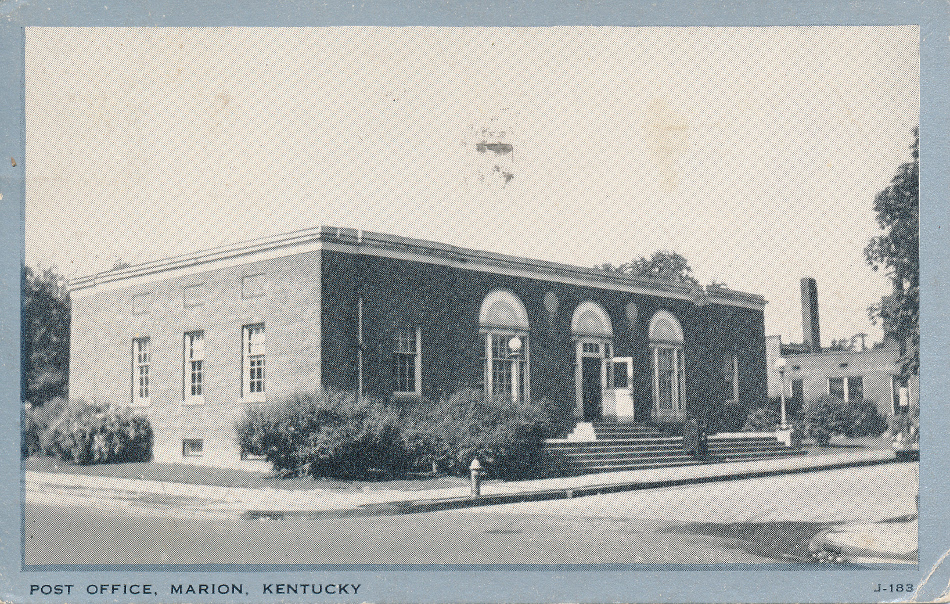 Marion, Kentucky Post Office Post Card