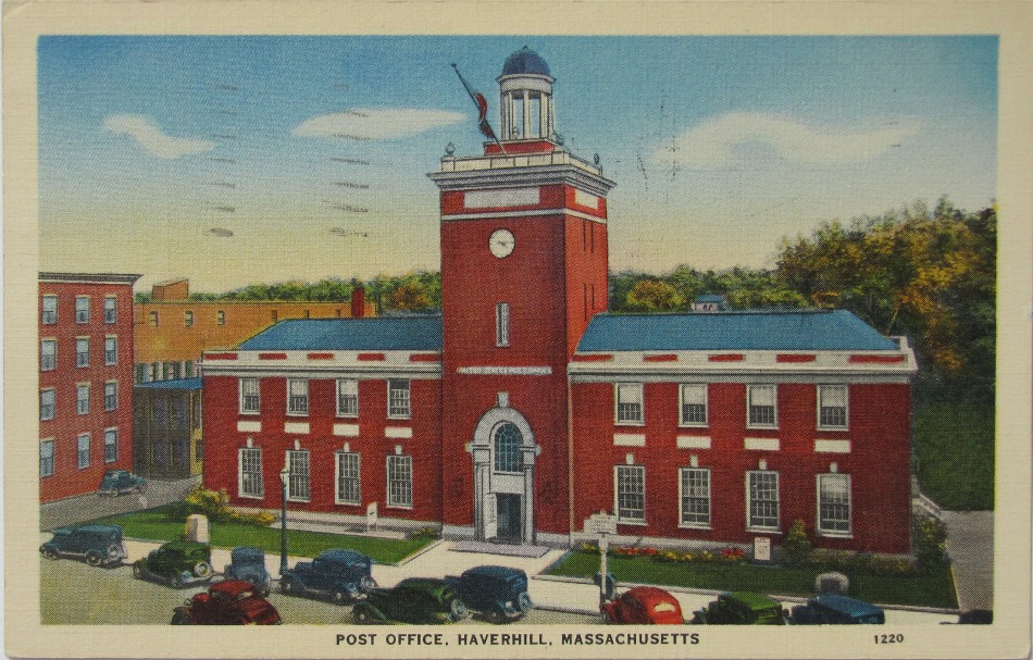 Haverhill, Massachusetts Post Office Post Card