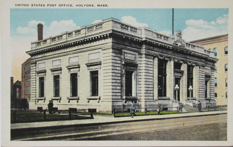 Holyoke, Massachusetts Post Office Post Card