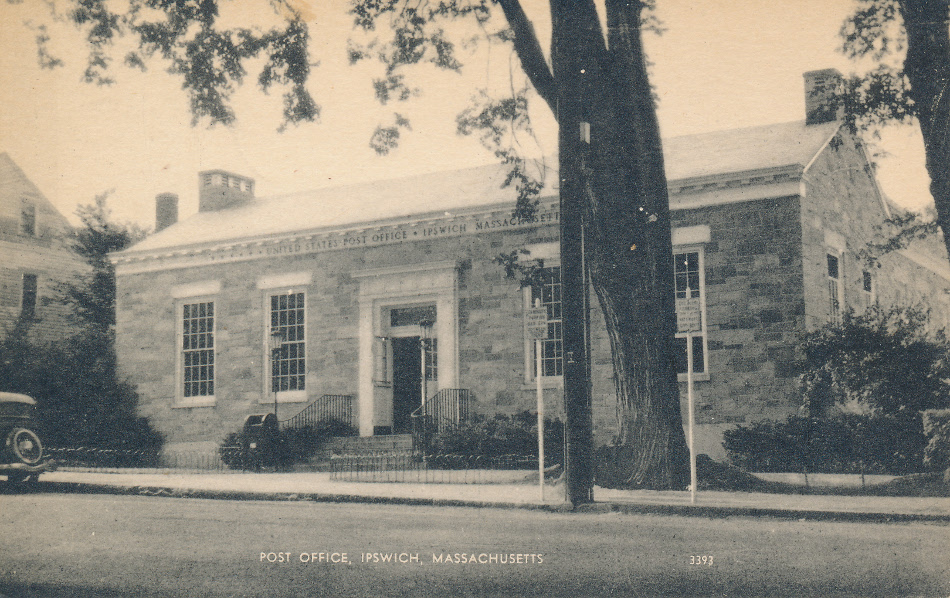 Ipswich, Massachusetts Post Office Post Card