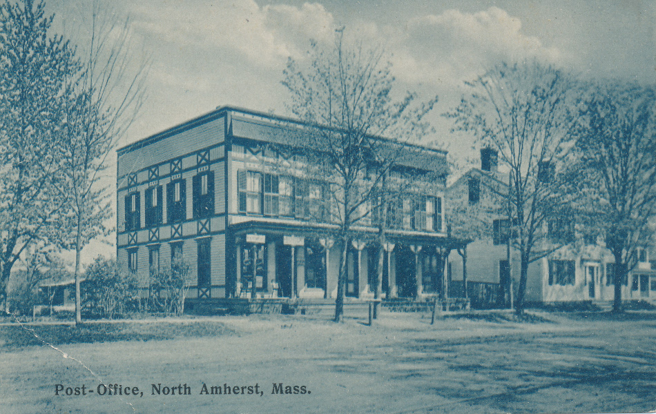 North Amherst, Massachusetts Post Office Post Card