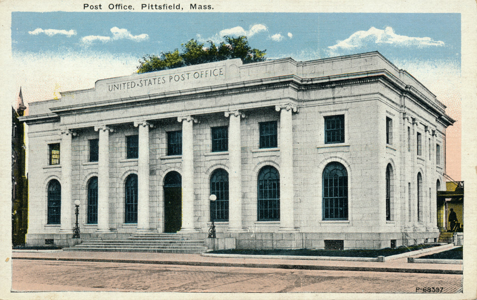 Pittsfield, Massachusetts Post Office Post Card