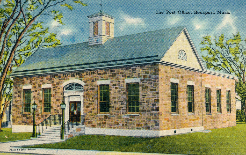 Rockport, Massachusetts Post Office Post Card