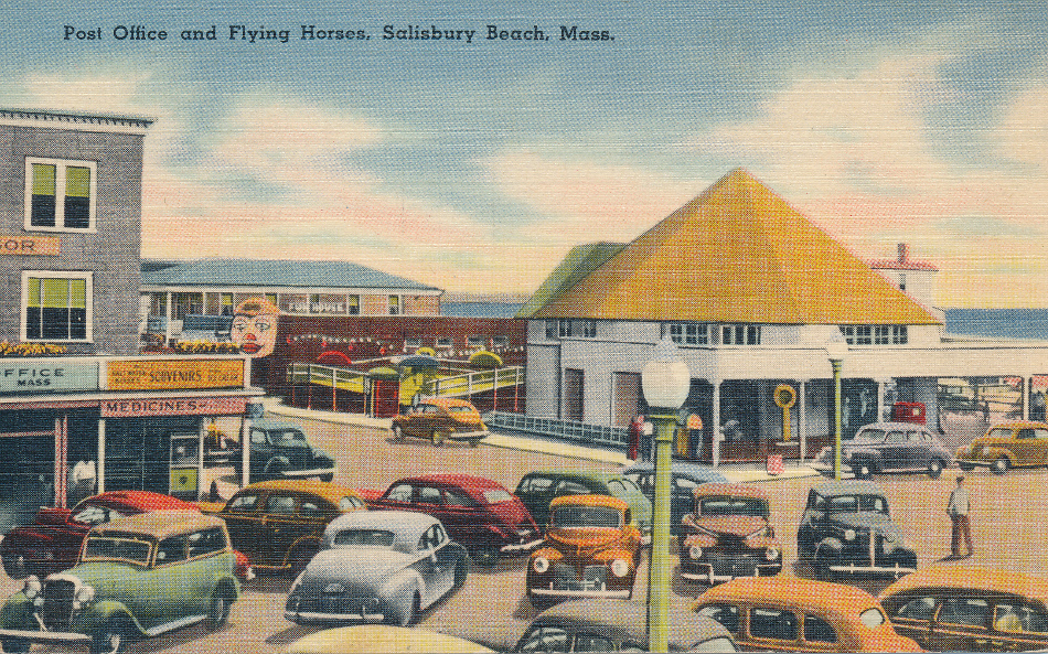 Salisbury Beach, Massachusetts Post Office Post Card