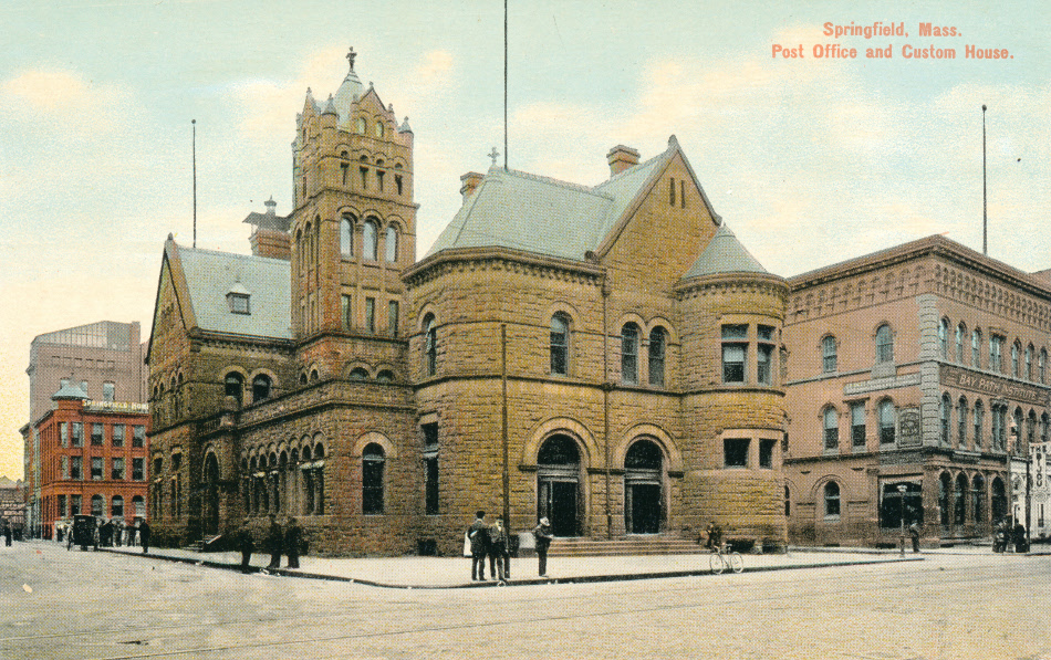 Springfield, Massachusetts Post Office Post Card
