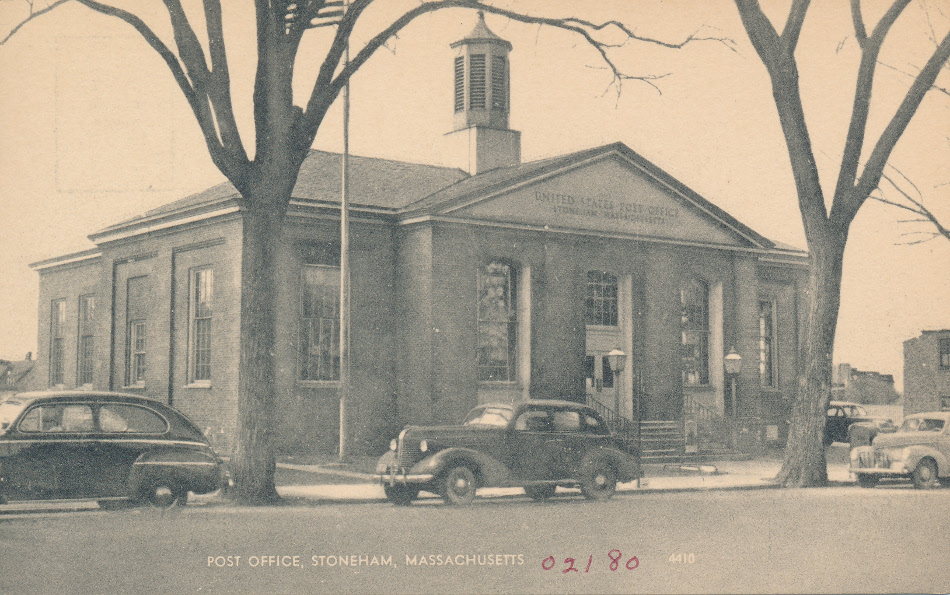 Stoneham, Massachusetts Post Office Post Card