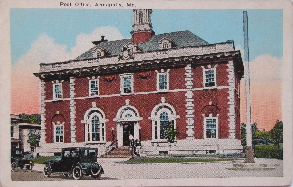 Annapolis, Maryland Post Office Post Card