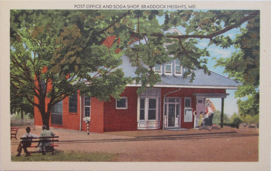 Braddock Heights, Maryland Post Office Post Card